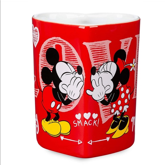 Disney Other - NWT Disney Minnie and Mickie Heart shaped mug